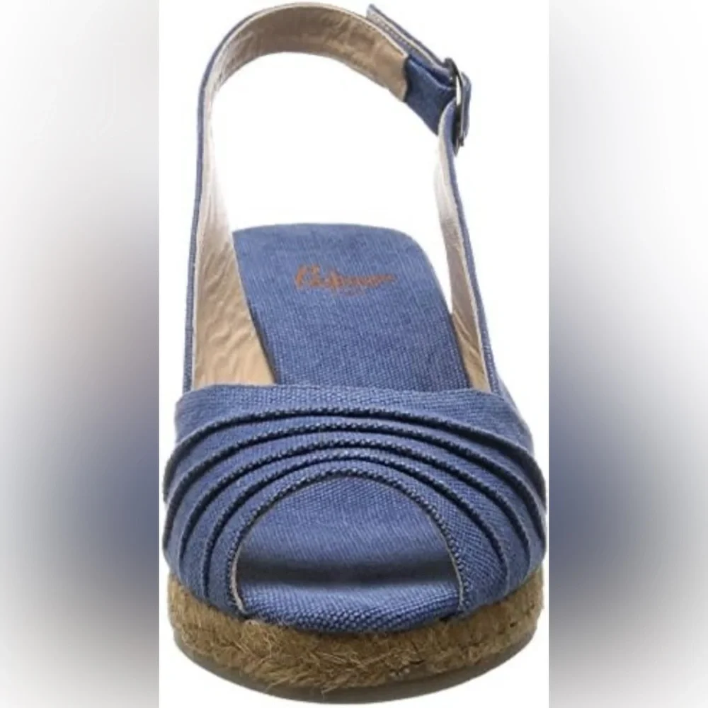 CASTANIERE DENIM WEDGE SANDAL SIZE 39